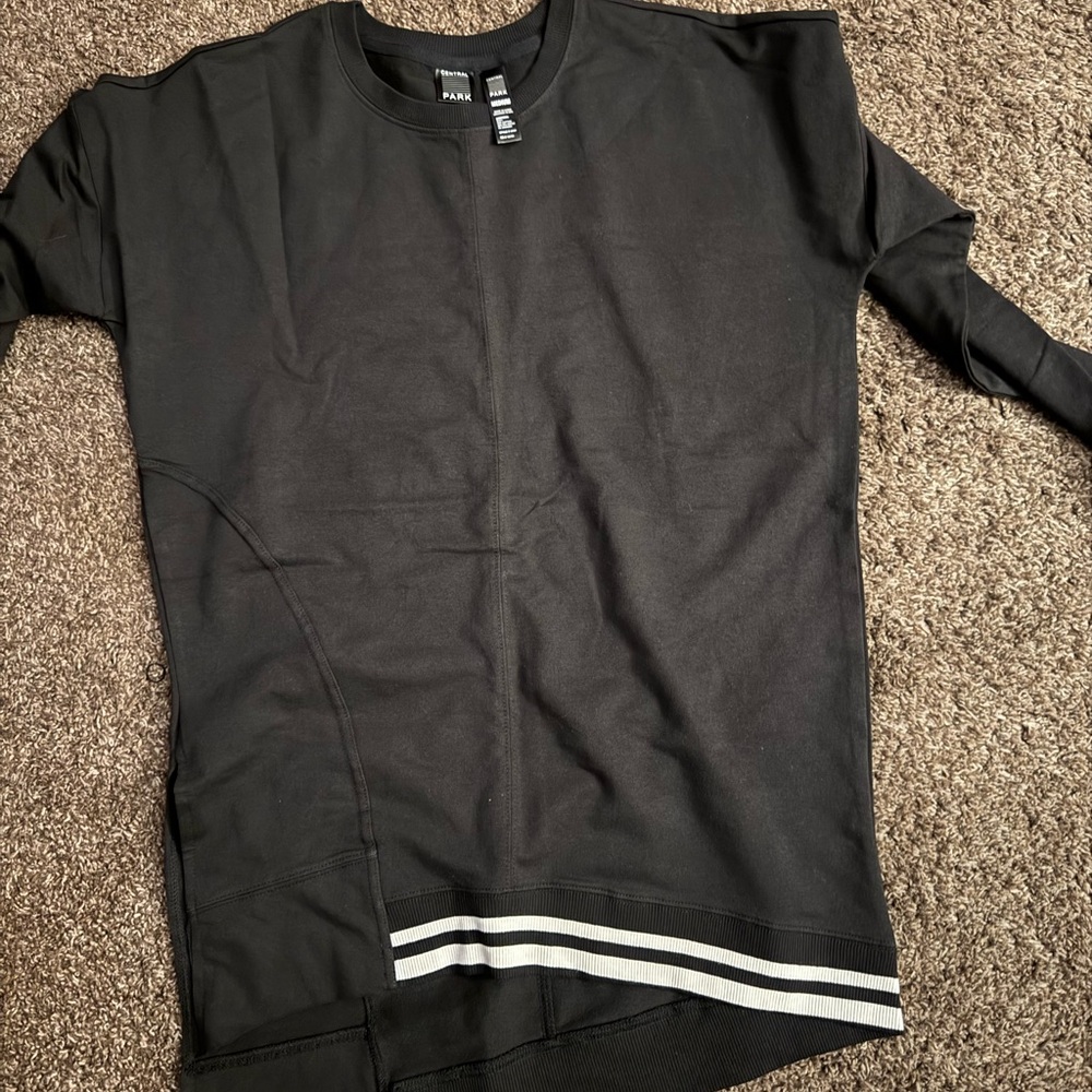 Central Park Black Crew Neck Sweater